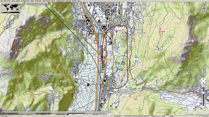 traccia rilevata su littlenavmap