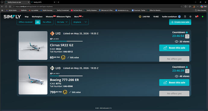 SimFly _ Assets-on-sale and 1 more page - Personal - Microsoft​ Edge 25_05_2026 21_48_22